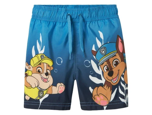 Blålige badeshorts med paw patrol print fra Name It 13239658 parisian blue